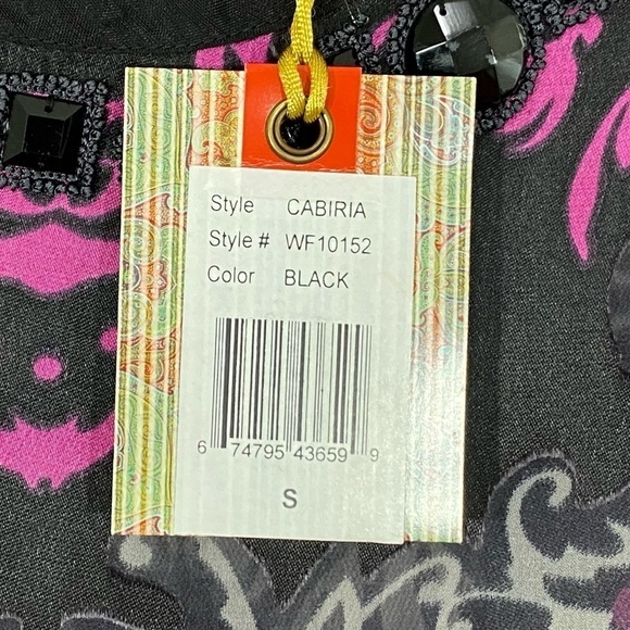 ROBERT GRAHAM - POLY / SILK BLEND VIBRANT TOP / TUNIC - STYLE IS CABIRIA - B1 - Picture 15 of 15